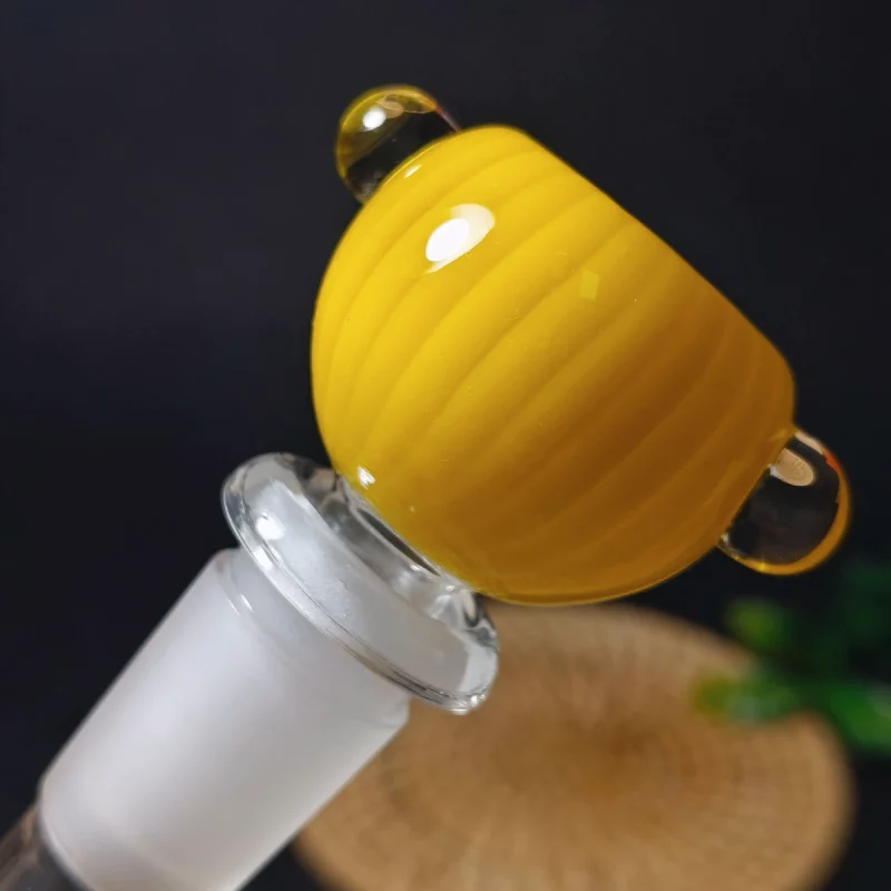 14mm Pumpkin-Style Glass Bong Bowl