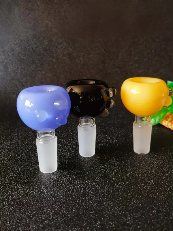 14mm Simple Colorful Glass Bong Bowl