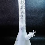 16″ Toke Tech 9mm Thick Frosted Glass Beaker Bong