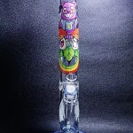 16" 9mm Straight Tube Glass Bong | Nicky Davis Ghost Gang