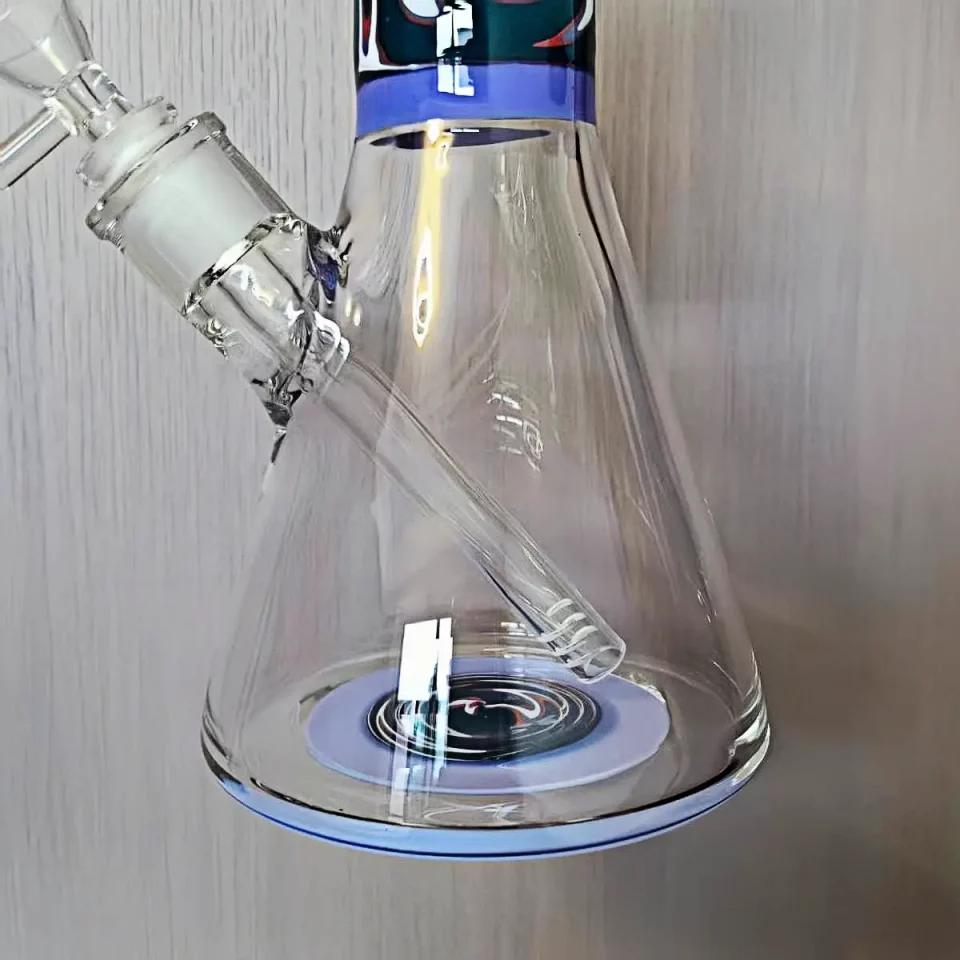 16″ 7mm Thick Wig Wag Swirl Beaker Glass Bong