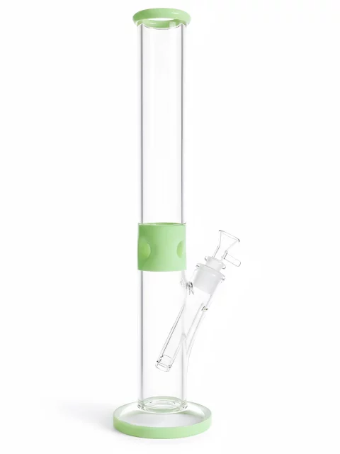 16″ Fresh Pastel Green Straight Tube Glass Bong