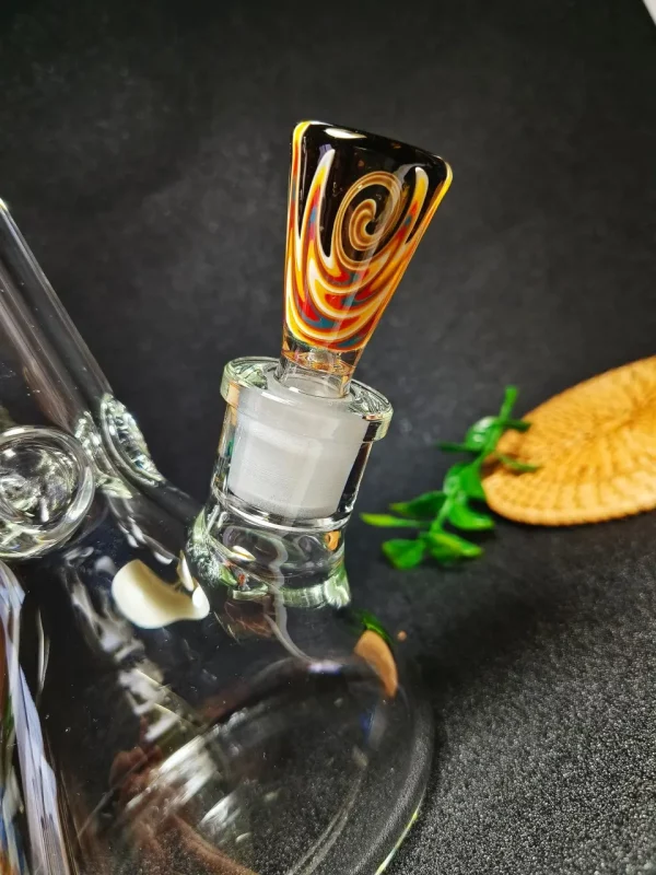 Male Polka Dot Mushroom Glass Bong Bowl