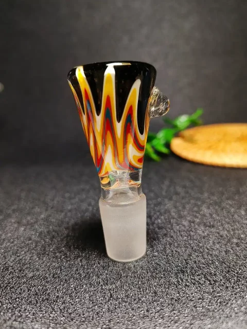 Male Polka Dot Mushroom Glass Bong Bowl