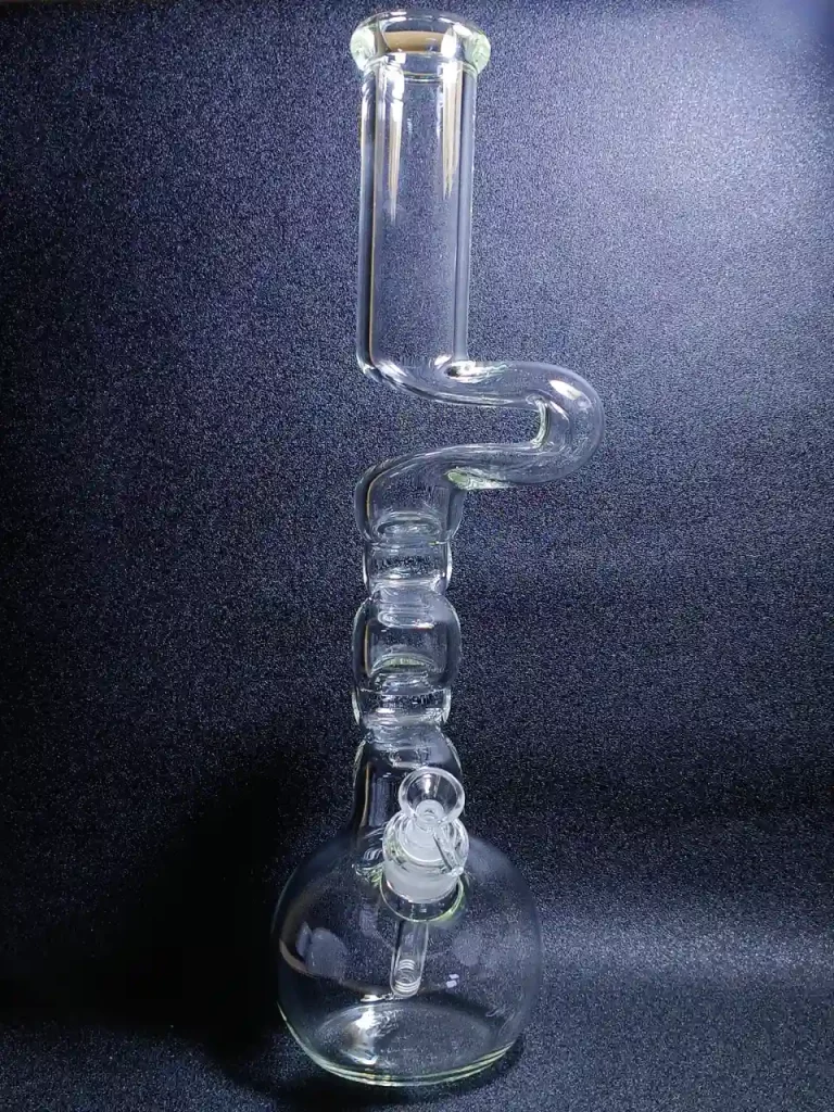 18″ 7mm Thick Bubble Base Glass Zong Bong