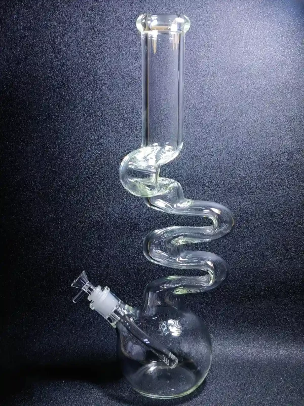18″ 7mm Thick Bubble Base Glass Zong Bong