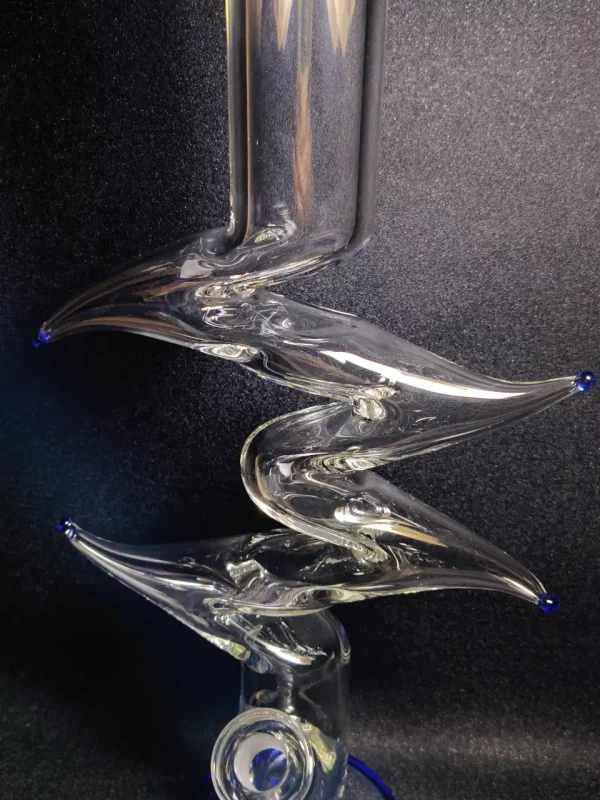 19″ 7mm Zig Zag Beaker Glass Zong Bong