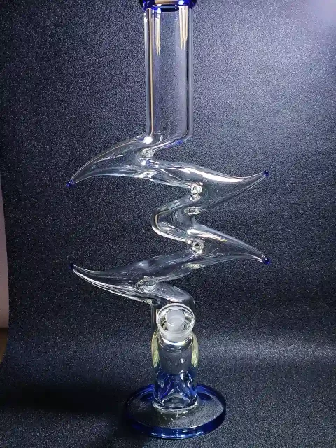 19″ 7mm Zig Zag Beaker Glass Zong Bong