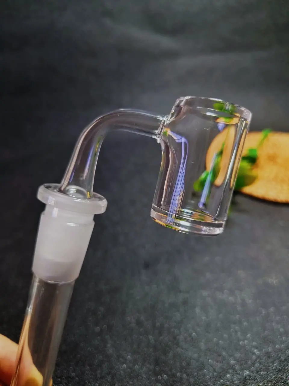 25mm Flat Top Quartz Bucket Banger - 14mm male/ 90°/4mm