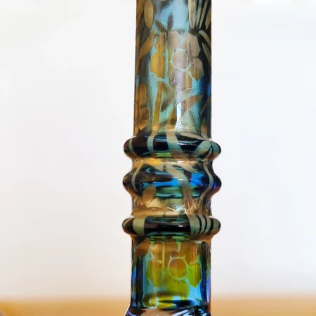 3.5" Little Beauty Cute Glass Bubbler | Fumed Silver