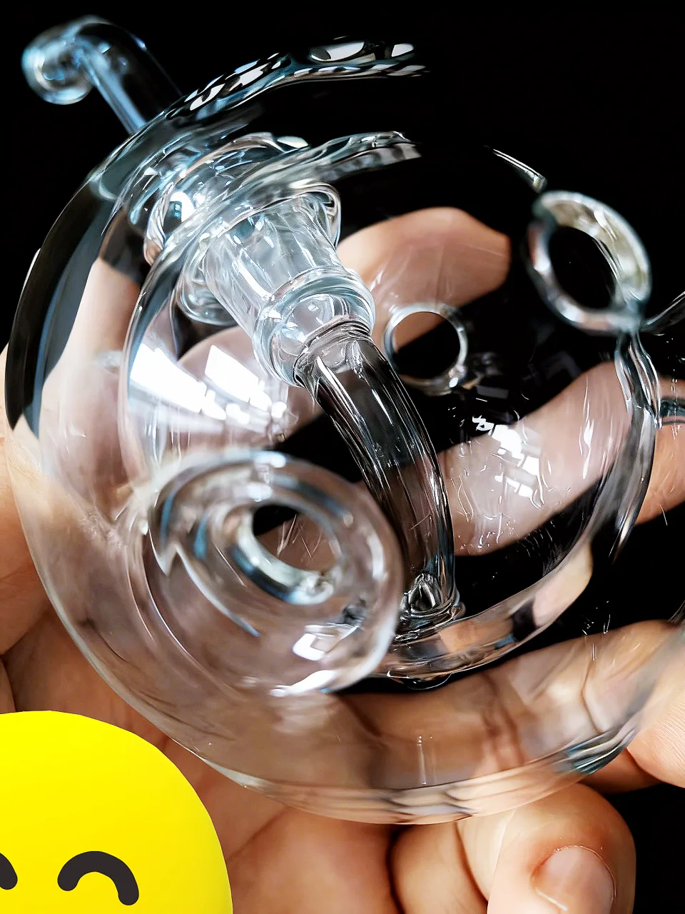3" Fab Egg–Inspired Clear Pocket Dab Rig