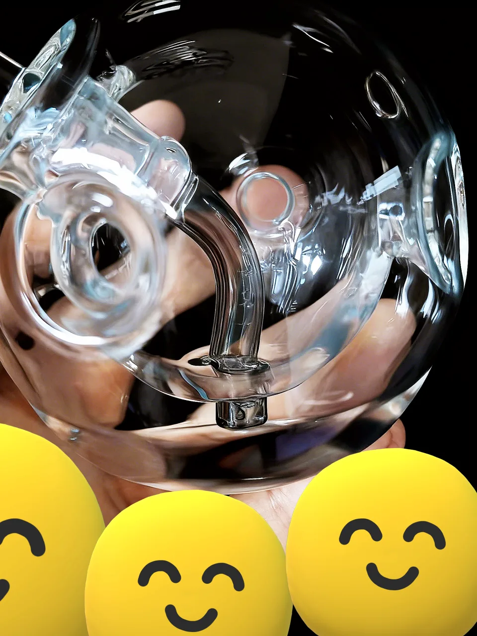 3" Fab Egg–Inspired Clear Pocket Dab Rig