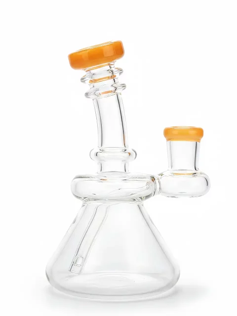 5" Yellow Super Mini Beaker Glass Bong