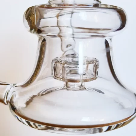 6.5" Clear Skull Glass Bong | Recycler Dab Rig
