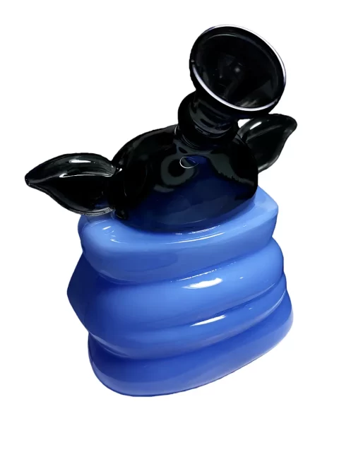 6″ Blue Grogu Mini Glass Dab Rig 6" Blue Grogu Mini Glass Dab Rig