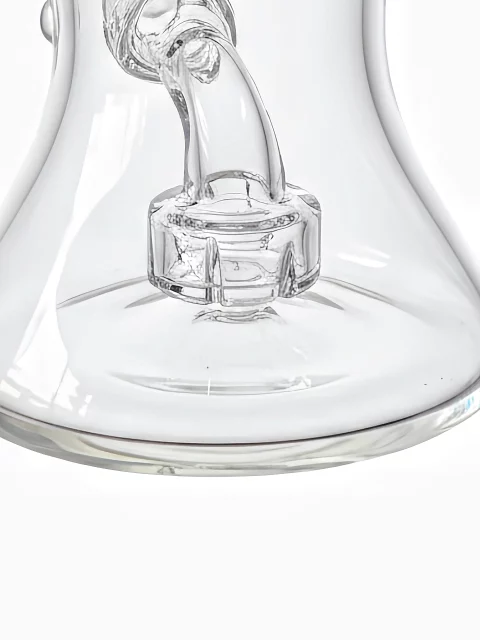 6-clear-glass-bong-rig-with-disc-perc2 6" Clear Glass Bong Rig with Disc Perc