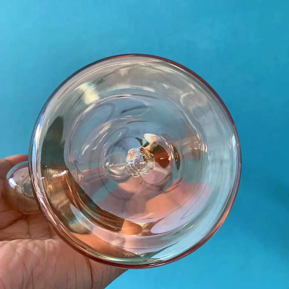 6" Iridescent Handbell Mini Glass Bong