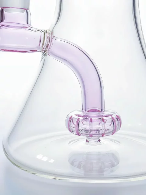 7.5″ Minimal Purple Glass Beaker Bong with Disc Perc 7.5" Minimal Purple Glass Beaker Bong with Disc Perc