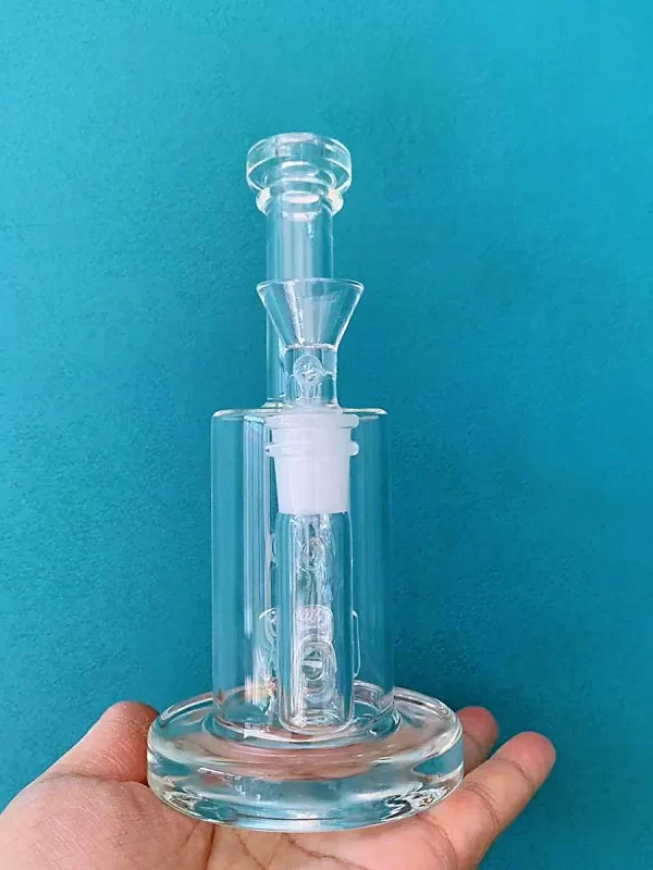 7" Clear Glass Bong / Rig with Percolator