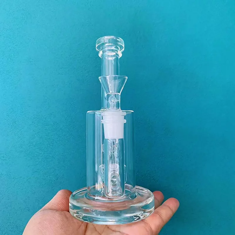 7" Clear Glass Bong / Rig with Percolator