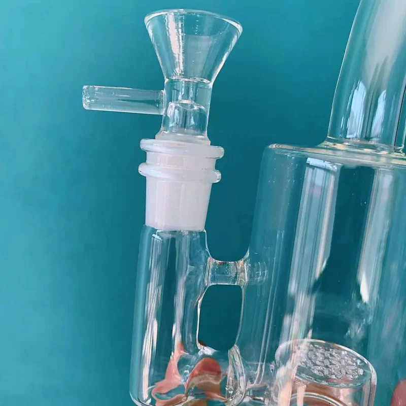7" Clear Glass Bong / Rig with Percolator