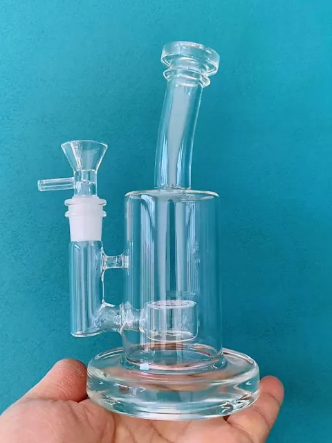 7" Clear Glass Bong / Rig with Percolator