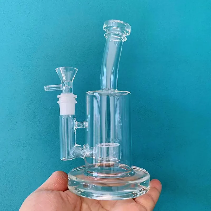 7" Clear Glass Bong / Rig with Percolator