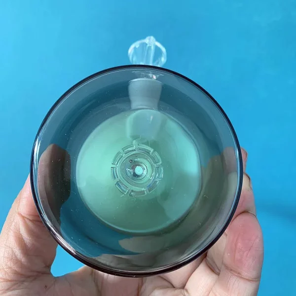 7" Jade Green Steeple Bong with Disc Perc