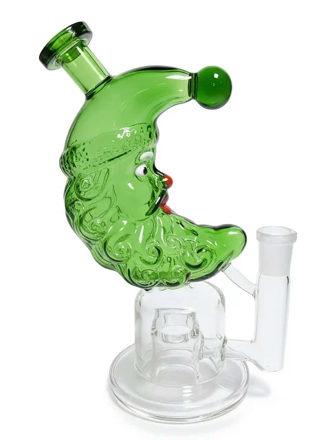 7” Man in the Moon Crescent Glass Bong 7” Man in the Moon Crescent Glass Bong
