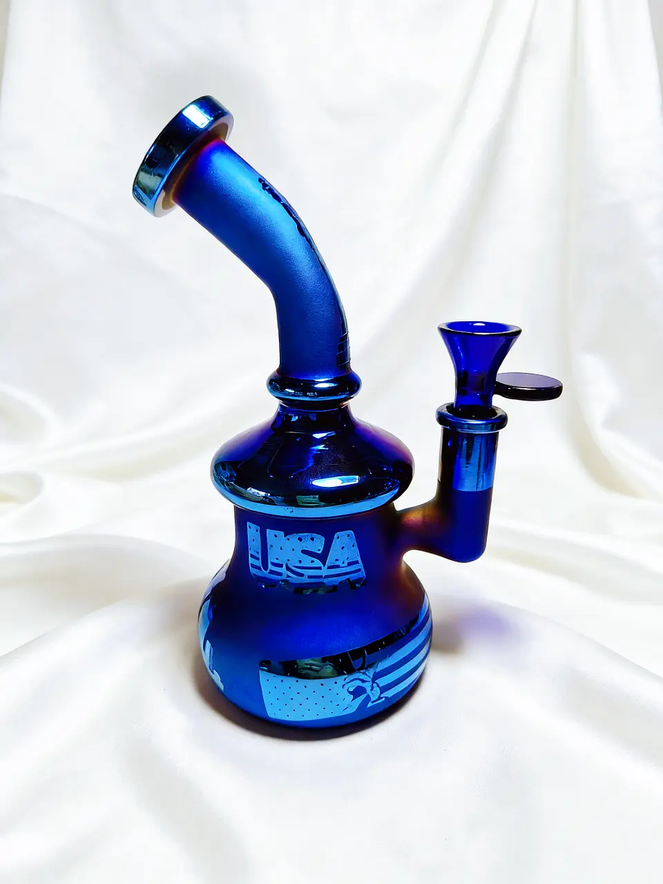 7" Statue of Liberty Blue Mini Glass Bong Rig