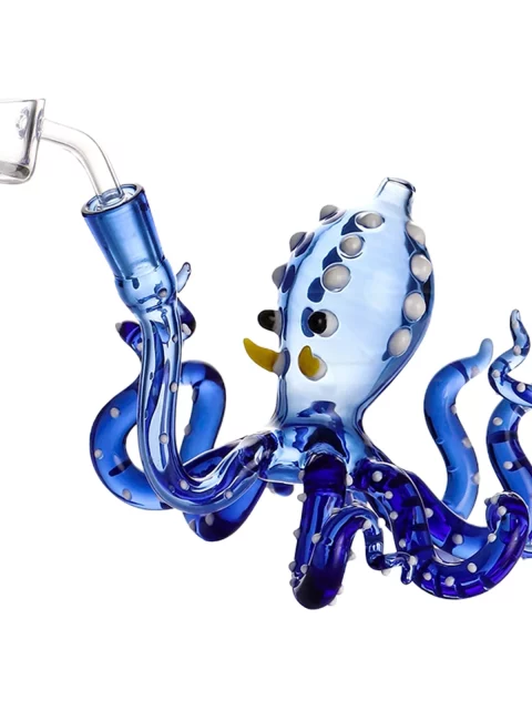 7" Colored Octopus Dab Rig with Banger