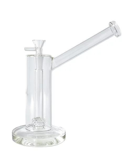 8.5" Minimal Clear Glass Bong with Matrix Perc