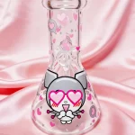 8" 5mm Lovely Kuromi Beaker Glass Bong