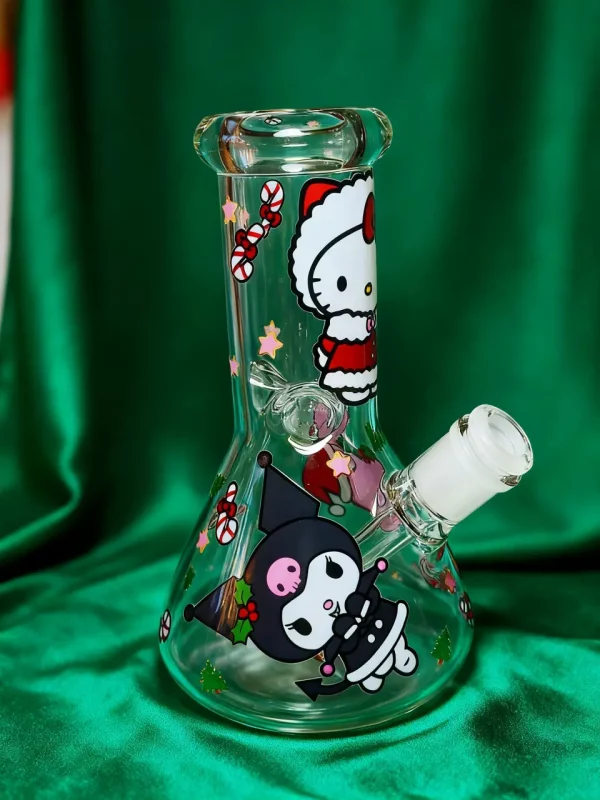 8" 5mm Sanrio Christmas Beaker Glass Bong