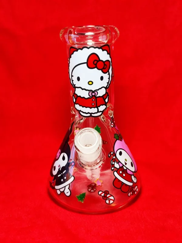 8" 5mm Sanrio Christmas Beaker Glass Bong