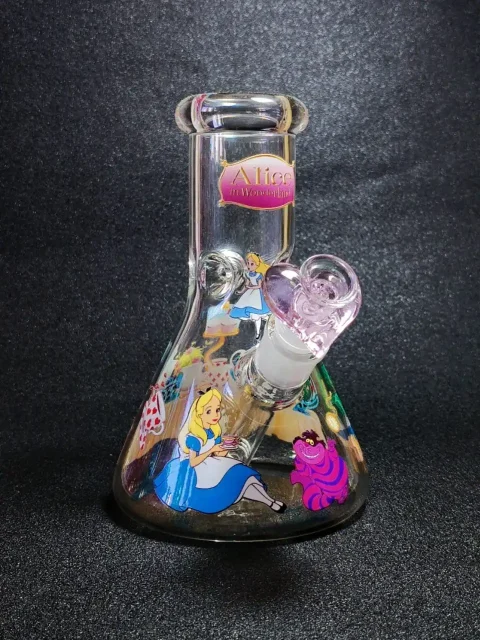 8 Alice in Wonderland Fantasy Tea Party Glass Beaker Bong