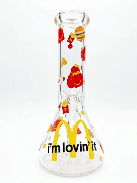 8″ McDonald’s Inspired Beaker Water Pipe – Fast Food Pop Art Glass Bong 8" McDonald's Inspired Beaker Water Pipe – Fast Food Pop Art Glass Bong