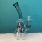 8" Pyramid Glass Bong with Matrix & Swiss Percs