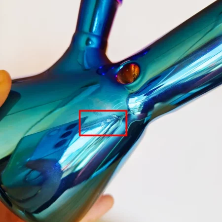 8" Iridescent Mini Beaker Glass Bong