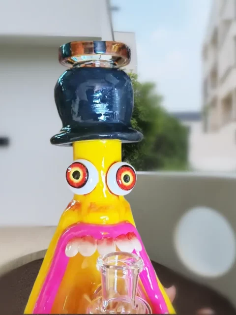 8″ Monster Mood 3D Glass Bong 8″ Monster Mood 3D Glass Bong