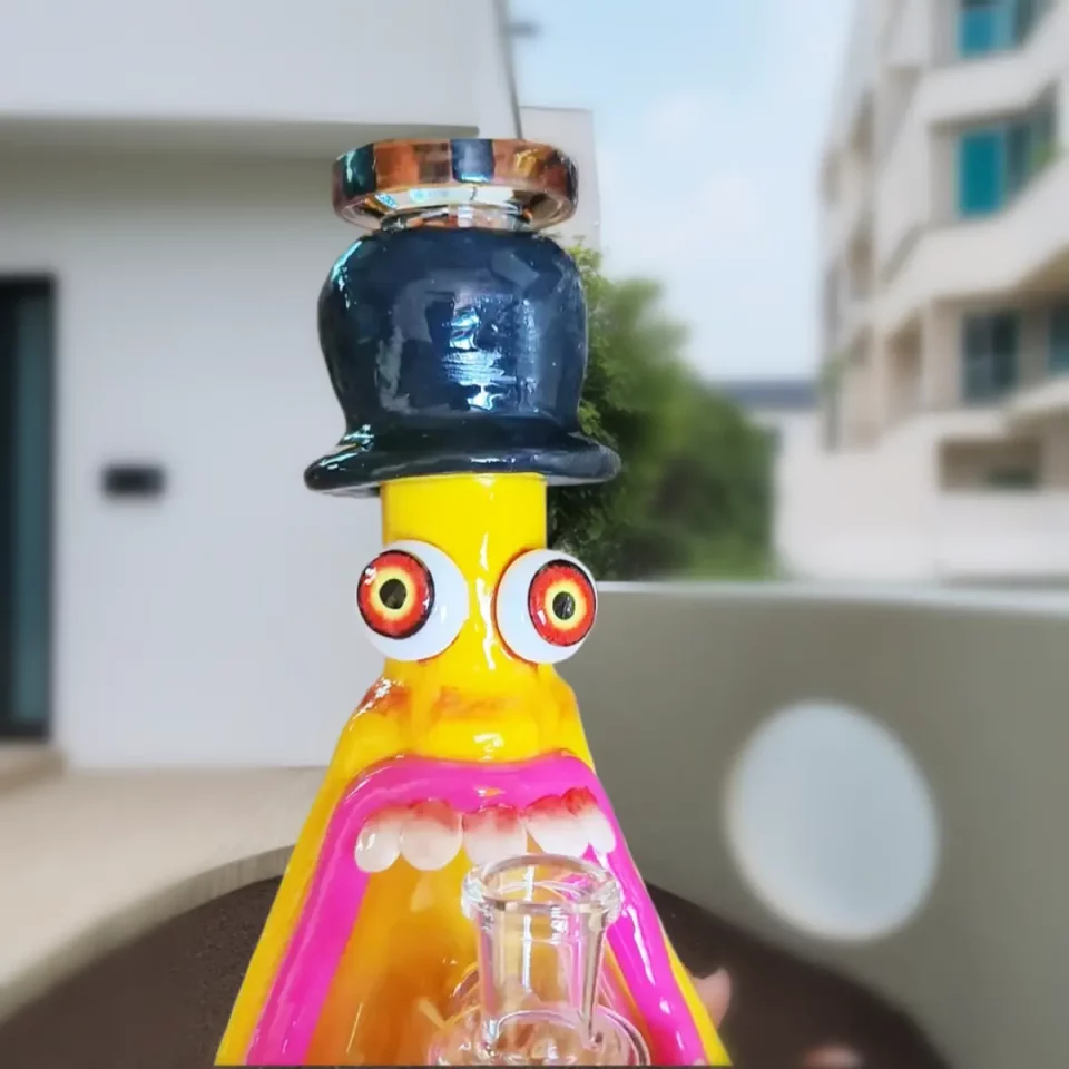 8″ Monster Mood 3D Glass Bong