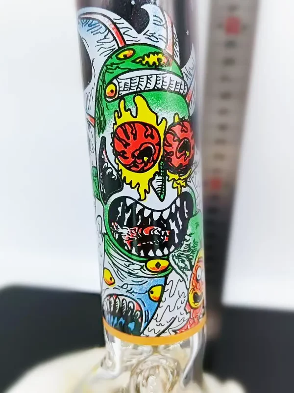 8″ Zombie Rick Mini Beaker Glass Bong
