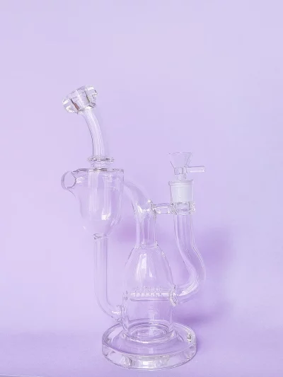 9.5" Recycler Dab Rig with Multi-Slit Inline Diffuser