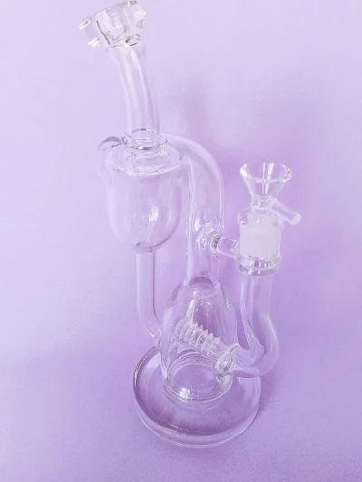 9.5" Recycler Dab Rig with Multi-Slit Inline Diffuser