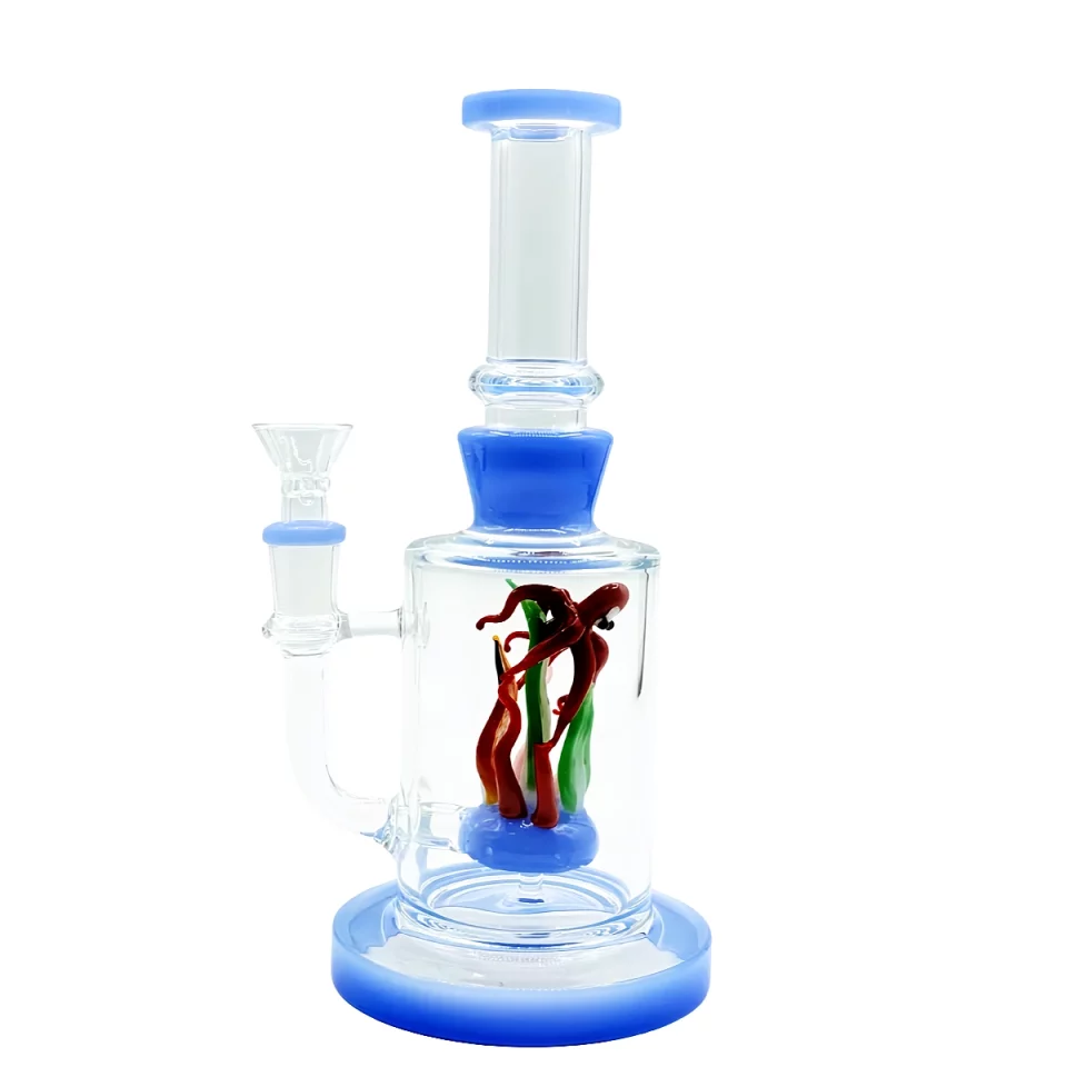 9.5″ Ocean Scene Octopus Glass Bong