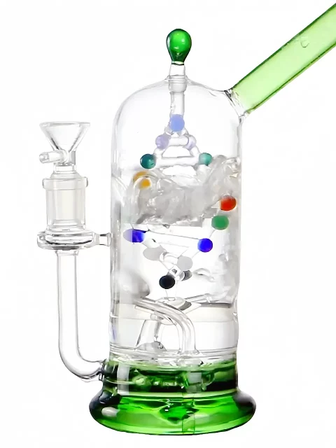 9” Life Code DNA Dual Helix Spinner Perc Bong 9” Life Code DNA Dual Helix Spinner Perc Bong