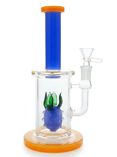 9” Tropical Pineapple Percolator Glass Bong