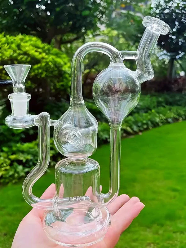 9″ Multi-Chamber Recycler Bong with Inline Perc