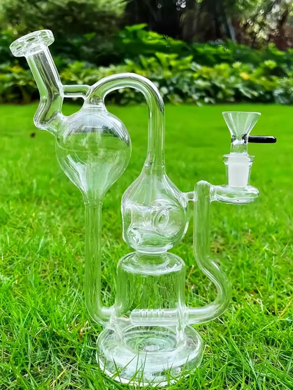 9″ Multi-Chamber Recycler Bong with Inline Perc