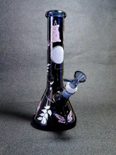 Basic Witch Deep Blue Glass Beaker Bong
